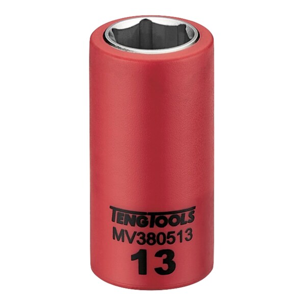 3/8 Inch Drive 13MM Metric 6 Point 1000 Volt Shallow Insulated Socket